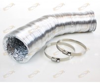 4" x 33' Flexible Ducting Hose +2 Clamp Inline Fan Blower Filter Exhaust Duct